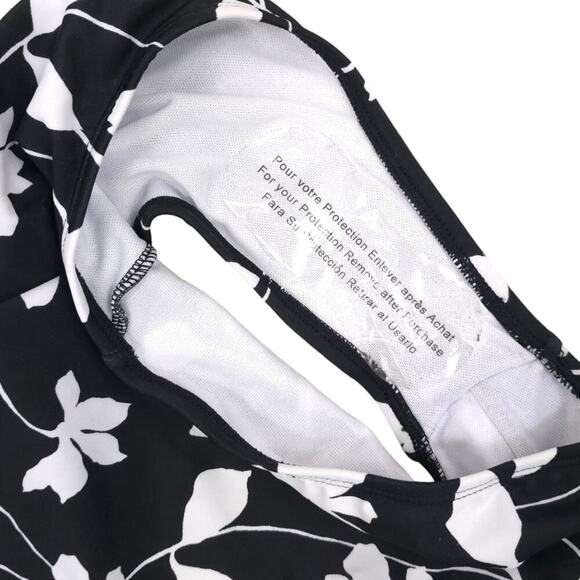 Jantzen Classic Floral One Piece Swimsuit Black White - Picture 6 of 7